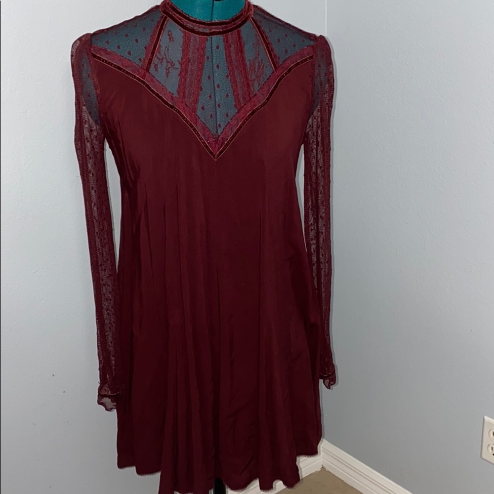 Kimchi Blue Lace Button-up Dress XS